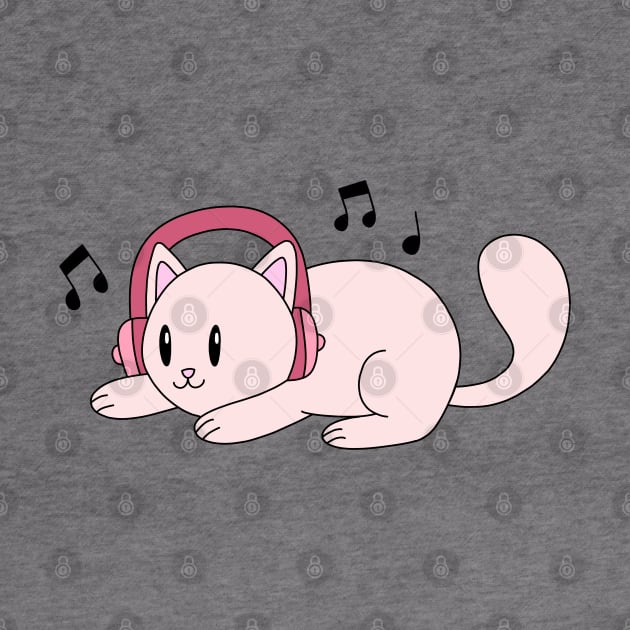 Cat with Headphones by pako-valor